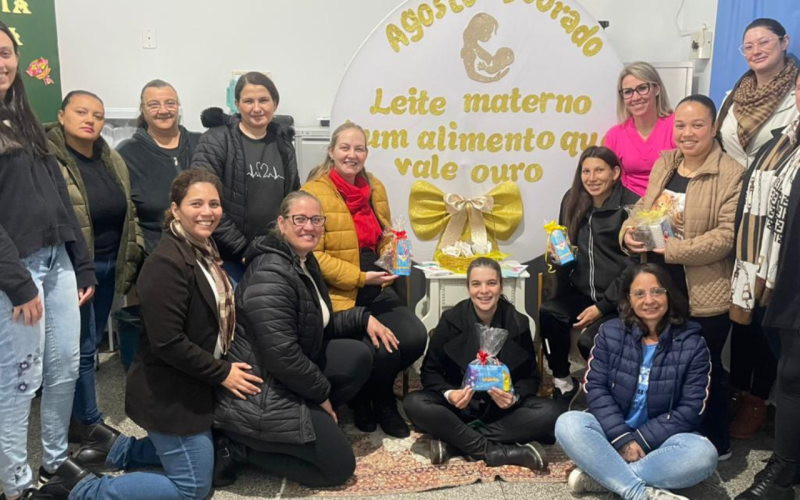 Secretaria Municipal de Saúde, realiza campanha do Agosto Dourado, com palestra voltada para gestantes e puérperas.