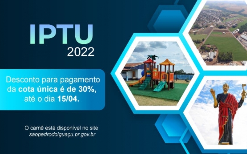 Prefeitura de São Pedro do Iguaçu disponibiliza carnês do IPTU 2022 