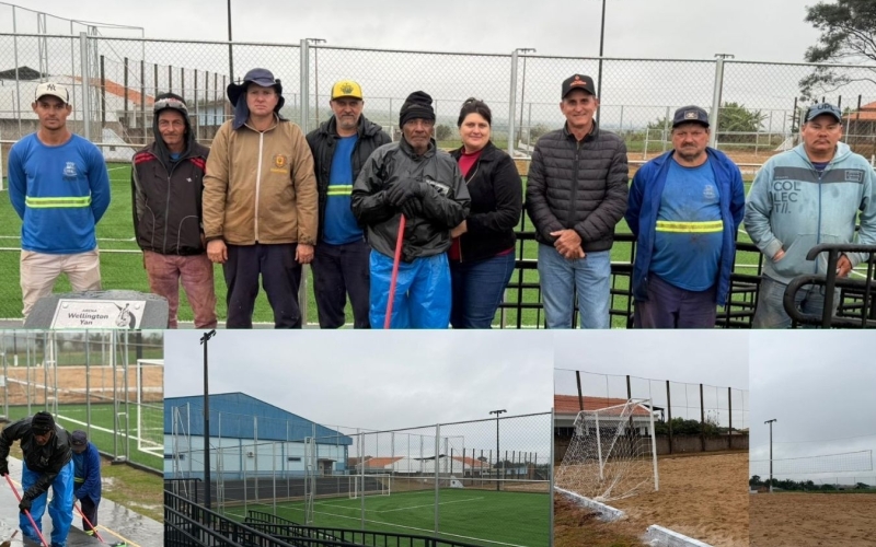  ESPORTE E LAZER | Arena Wellington Yan e quadras de areia recebem melhorias para entrega à população.